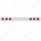 Chrome 1 Piece Rear Light Bar With Six 4" Lights & Visors