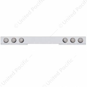 Chrome 1 Piece Rear Light Bar With Six 4" Light Cutouts