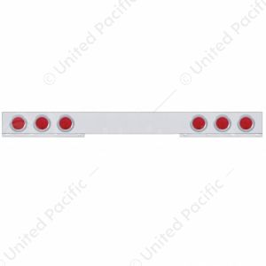 Chrome 1 Piece Rear Light Bar With Six 4" Lights