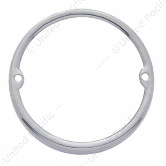 Stainless Round Cab Light Bezel