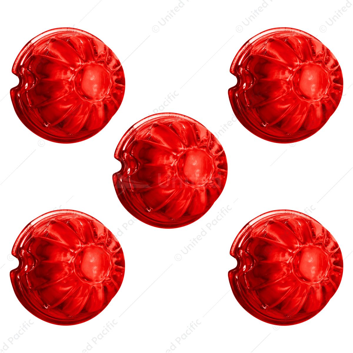 Watermelon Glass Marker Light Lens - Red (5 Pcs)
