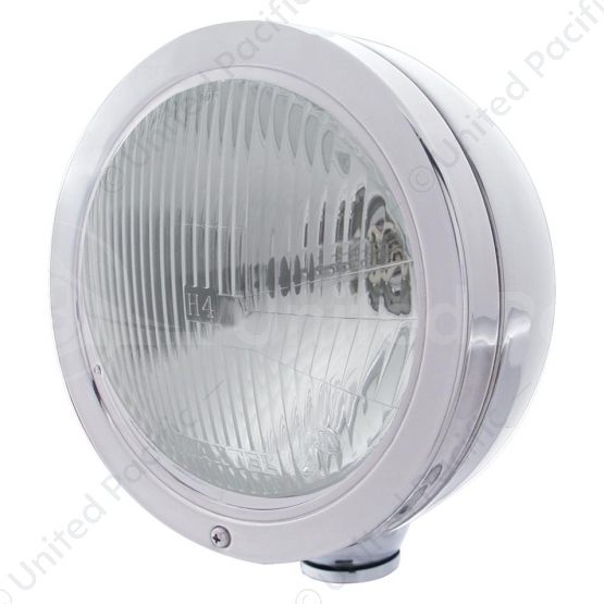 Stainless Steel "Bullet" Classic Headlight H4 Bulb