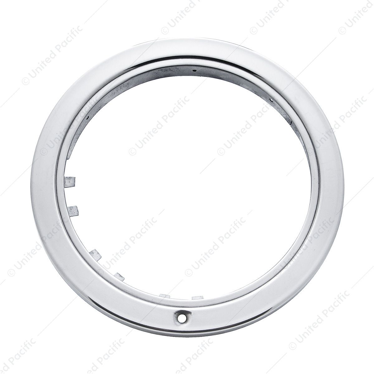 Stainless "Bullet" Headlight Bezel Without Turn Signal Cutout (Card)