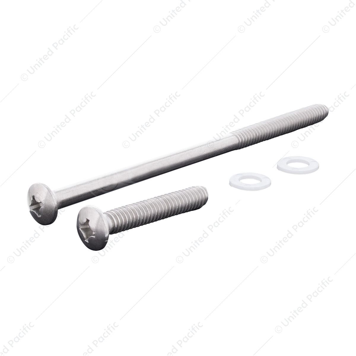 Stainless 1 Long & 1 Short Bus Light Mounting Screws
