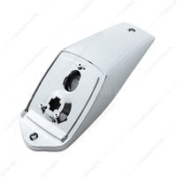 Large Rectangular Chrome Cab Light Housing