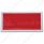 Rectangular Quick Mount Reflector With Chrome Bezel - Red