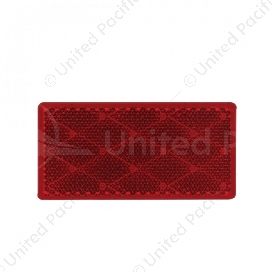 Rectangular Quick Mount Reflector - Red