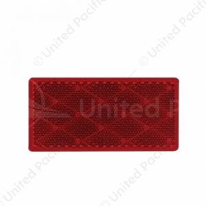 Rectangular Quick Mount Reflector - Red