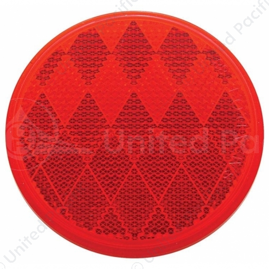 3-3/16" Round Quick Mount Reflector - Red
