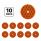 3 3/16" Round Center Bolt Reflector - Amber (10 Pcs)