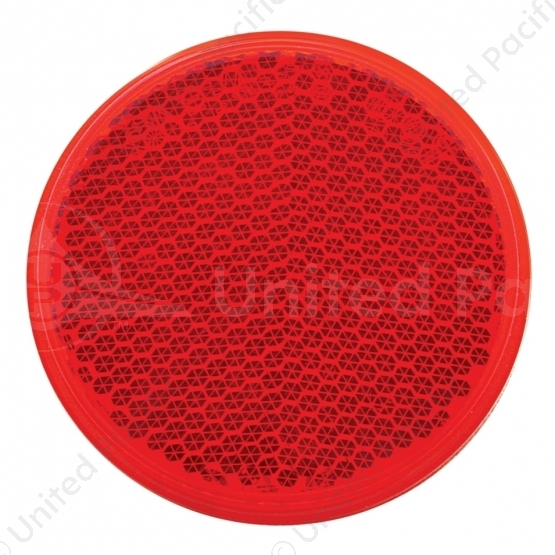 2 3/16" Round Quick Mount Reflector - Red