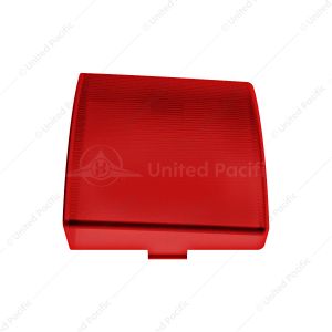 3" x 3" Square Dome Light Lens - Red