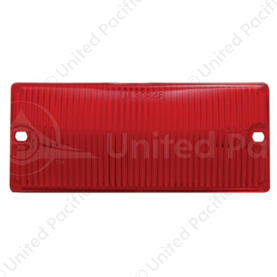 2-3/16" x 5-3/16" Door Light Lens - Red