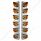 SS Front Air Cleaner Bracket With 12X Glass Beehive Lights & SS Visors For Peterbilt-Amber Lens
