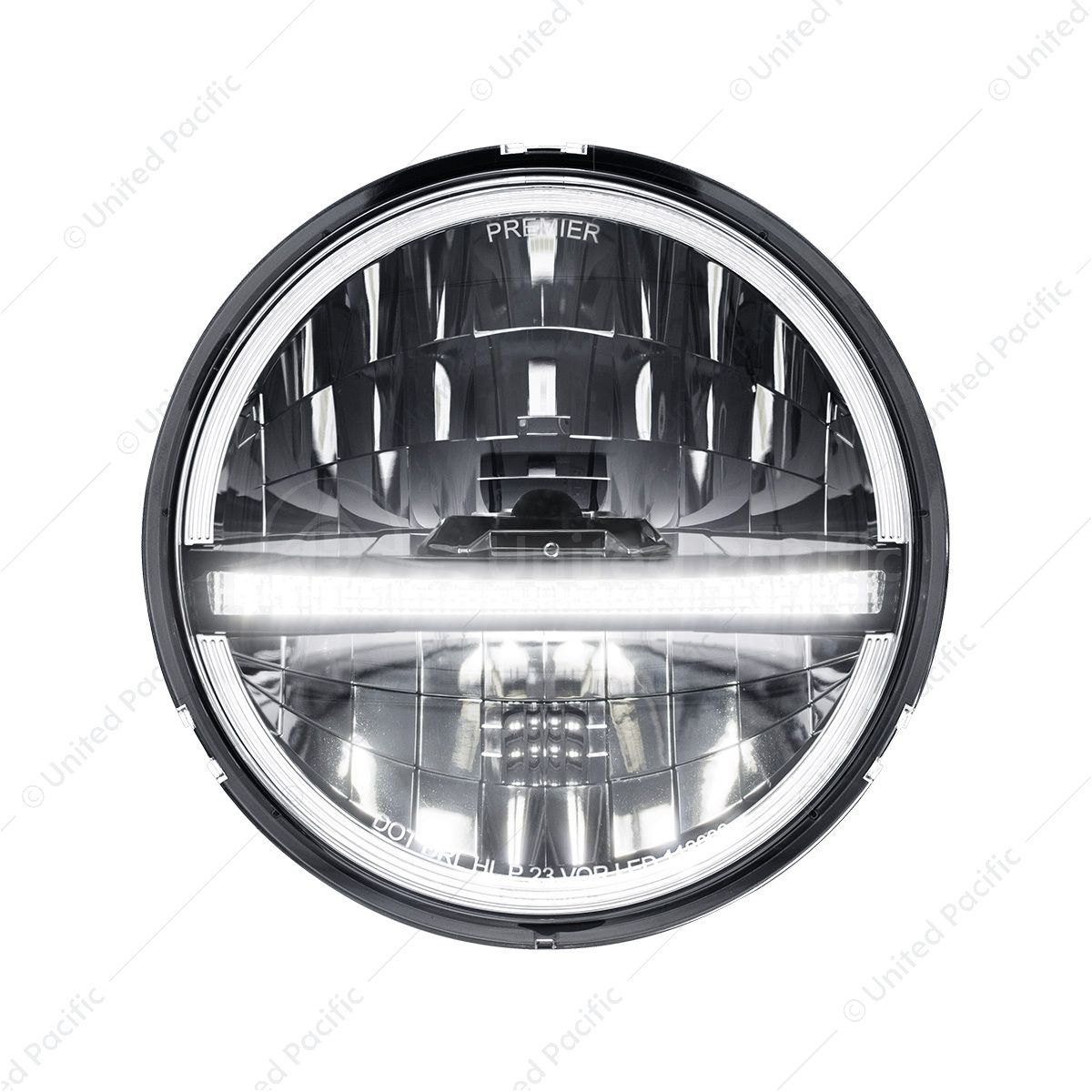 ULTRALIT - 20 High Power LED 5-3/4" Headlight With LED DRL/Position Light - Black