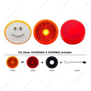 2-1/2" Round Reflectorized Light (Clearance/Marker)