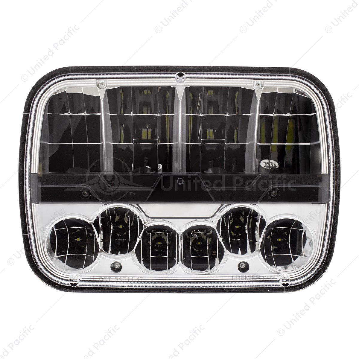 ULTRALIT - High Power LED 5" X 7" Headlight With Polycarbonate Lens & Housing