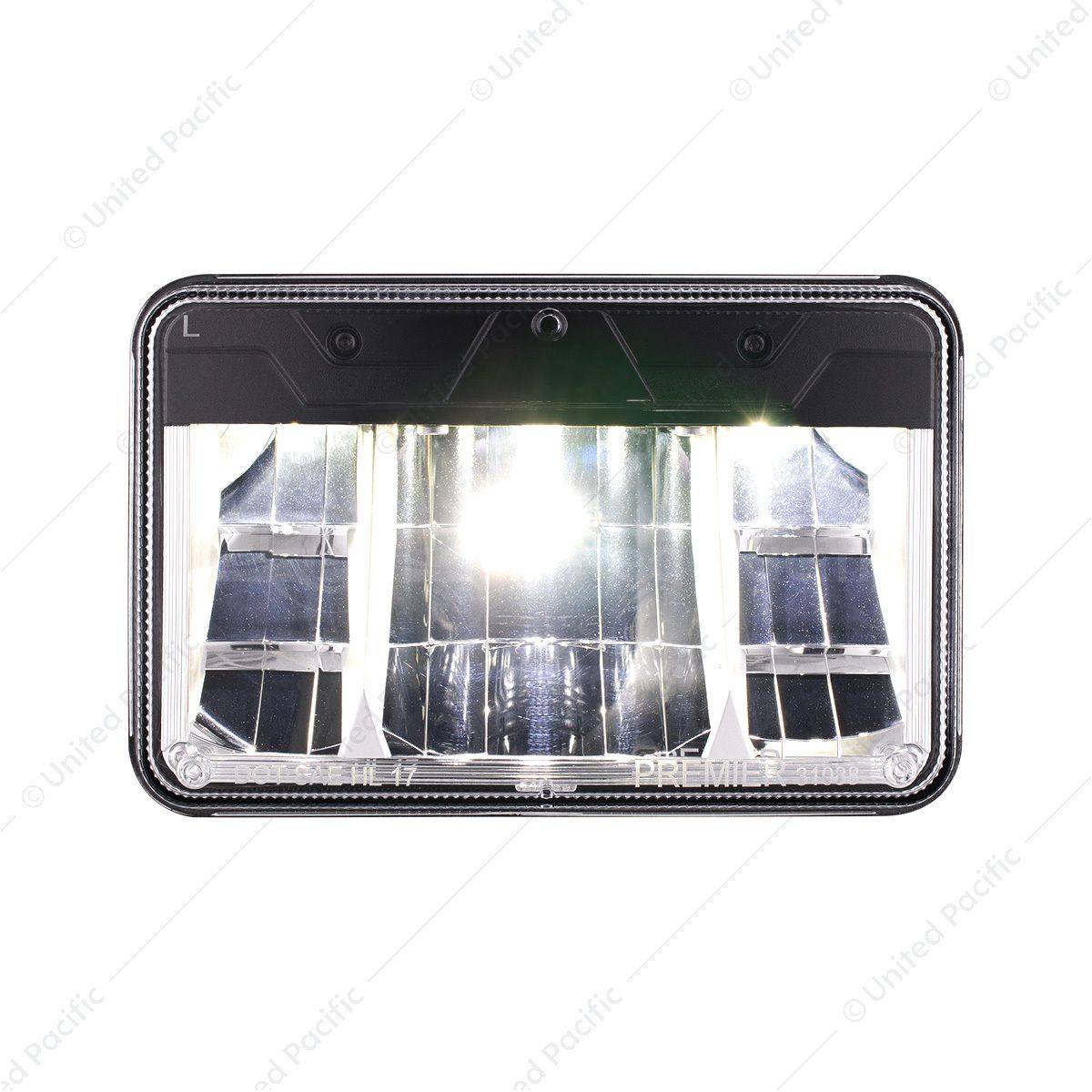 ULTRALIT - High Power LED 4" X 6" Low Beam Headlight With Polycarbonate Lens & Housing