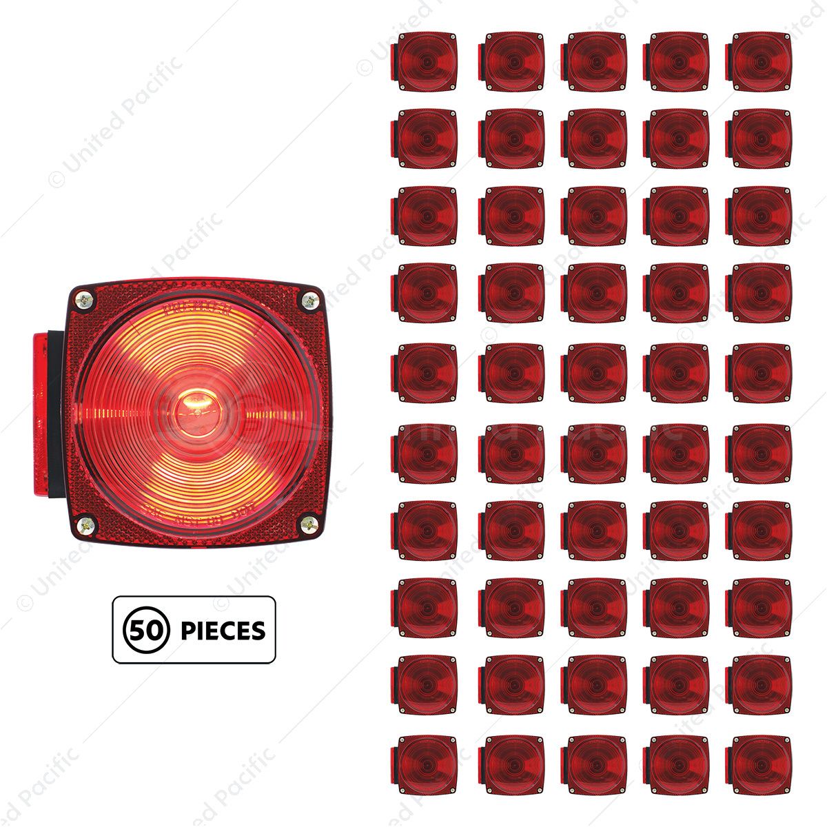 Under 80" Wide Combination Trailer Light With License Light (50 Pcs)
