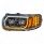 High Power LED "Blackout" Headlight With 16 LED Turn & 57 LED Bar For 2008-2024 Peterbilt 389- Drive
