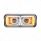 High Power LED "Chrome" Projection Headlight With LED Turn Signal & Position Light Bar - Driver