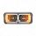 High Power LED "Blackout" Projection Headlight With LED Turn Signal & Position Light Bar - Driver