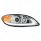Chrome Projection Headlight With LED Turn Signal & Light Bar For 2006-2017 International Prostar - P