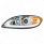 Chrome Projection Headlight With LED Light Bar For 2006-2017 International Prostar - Driver