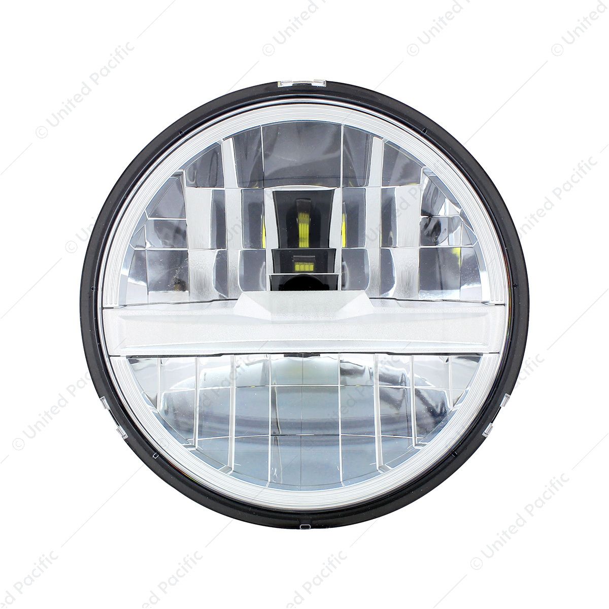 ULTRALIT - 8 High Power LED 5-3/4" Headlight - Silver