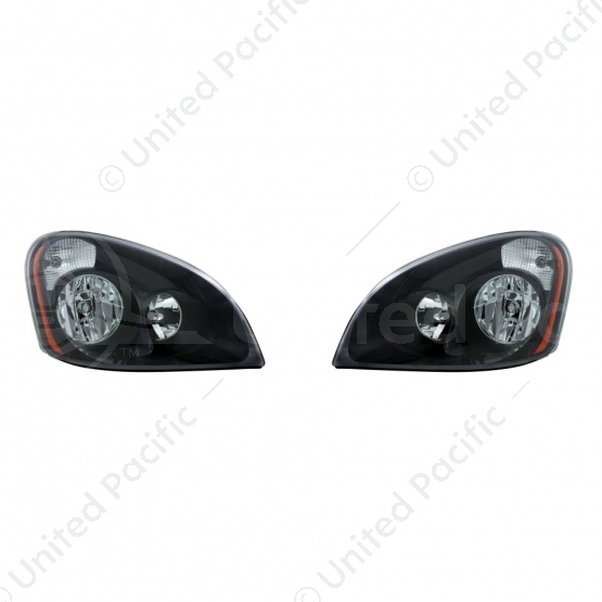 "Blackout" Headlight Set For 2008-2017 Freightliner Cascadia (Pair)