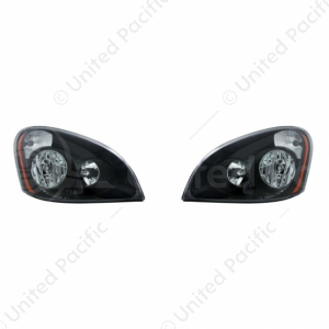 "Blackout" Headlight Set For 2008-2017 Freightliner Cascadia (Pair)
