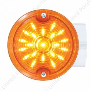 21 LED 3-1/4" Harley Signal Light With Housing - Amber LED