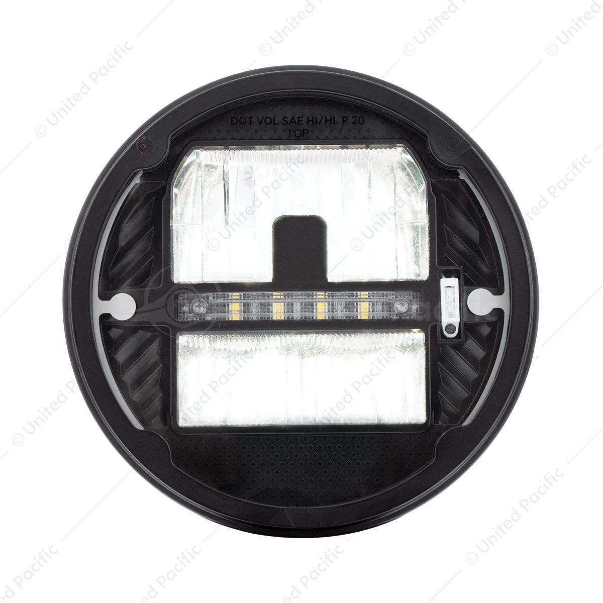 ULTRALIT - Heated 7" LED Headlight With White Position Light