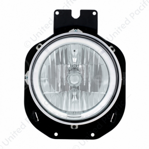 Crystal Headlight With LED Halo Ring For 1996-2005 Freightliner Century