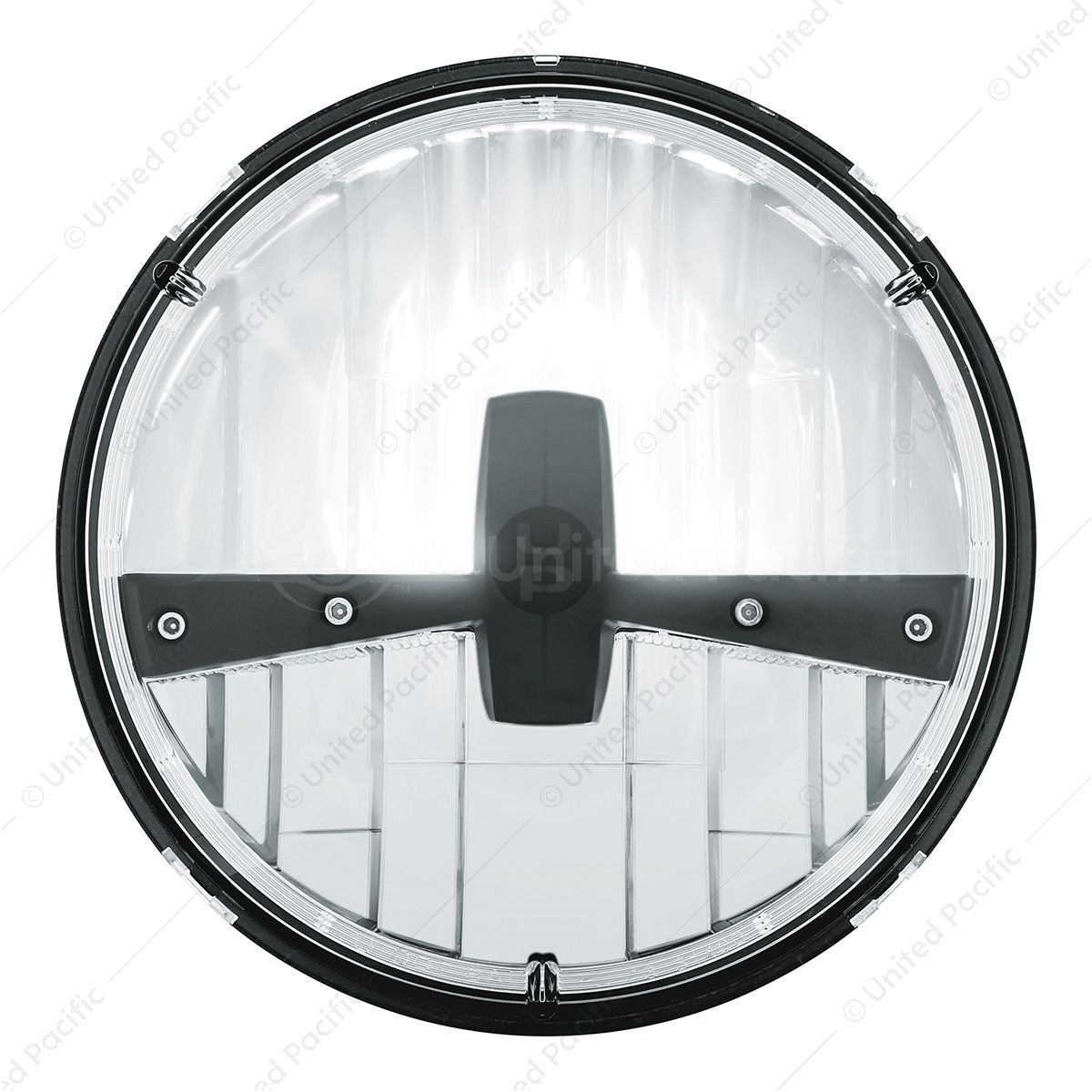 ULTRALIT - 5 High Power LED 7" Dual Function Headlight - Black