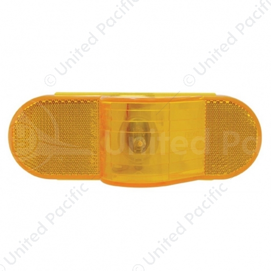 6" Oval Mid Trailer Turn Signal Light - Amber Lens