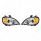Chrome Projection Headlight Set For 2001-2020 Freightliner Columbia (Pair)