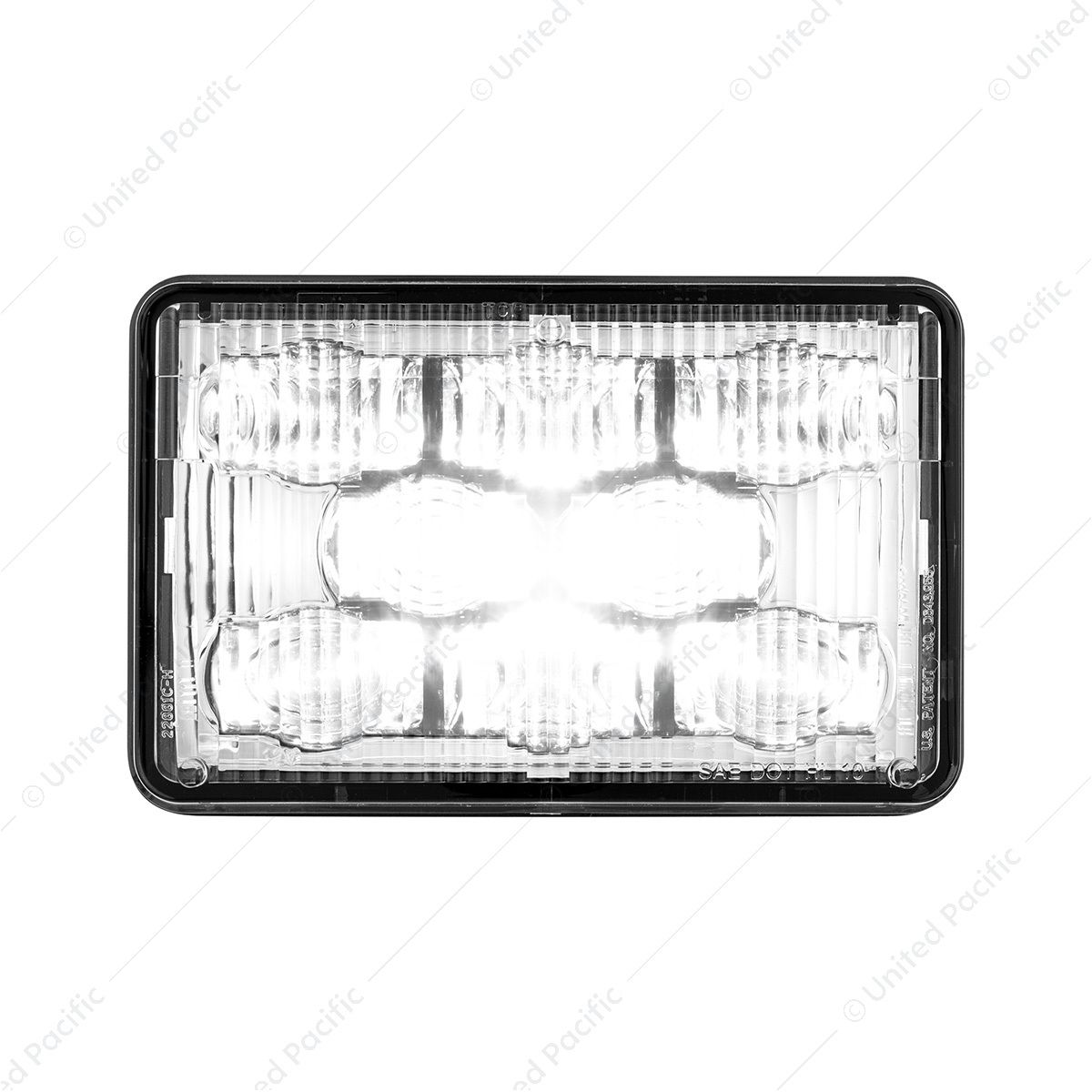 ULTRALIT - 8 High Power LED 4" X 6" Headlight - High Beam