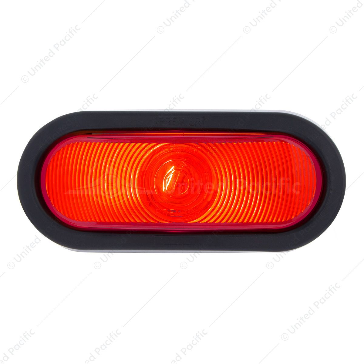 6" Oval Light Kit (Stop, Turn & Tail) - Red Lens