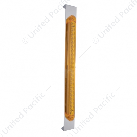 Mirror Bracket With 23 LED 17-1/4" Light Bar - Amber LED/Amber Lens
