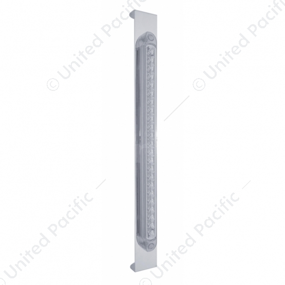 Mirror Bracket With 23 LED 17-1/4" Light Bar - Amber LED/Clear Lens