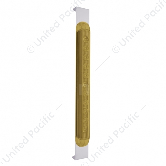 Mirror Bracket With 11 LED 17" Light Bar - Amber LED/Amber Lens
