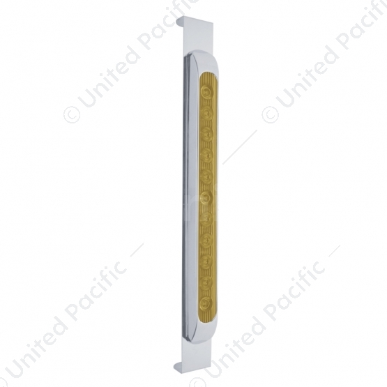 Mirror Bracket With 11 LED 17" Light Bar & Bezel - Amber LED/Amber Lens