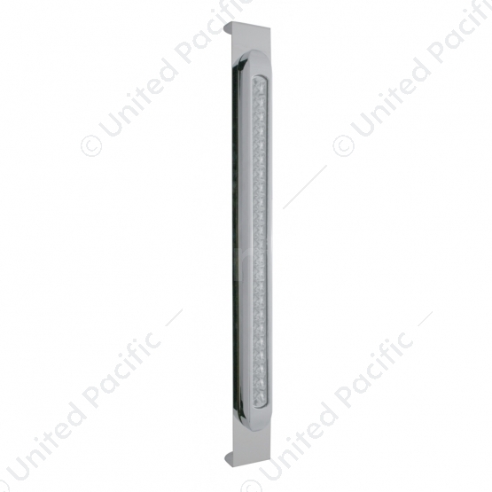 Mirror Bracket With 23 LED 17-1/4" Light Bar & Bezel - Amber LED/Clear Lens