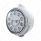 Chrome Guide 682-C Headlight 11 LED Bulb & Dual Mode LED Signal - Clear Lens