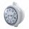 Chrome Guide 682-C Headlight 11 LED Bulb & Original Style LED Signal - Clear Lens