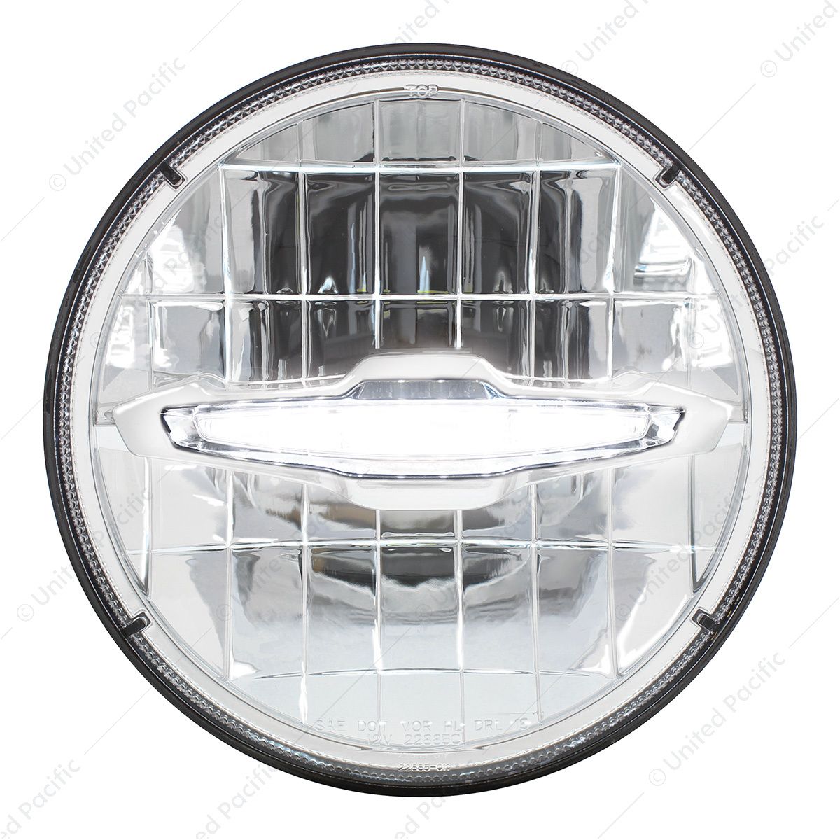ULTRALIT - 3 High Power LED 7" Headlight With 10 White LED Position Light