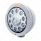 Stainless Bullet Classic Headlight 11 LED Bulb With Dual Mode LED Signal - Clear Lens