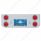 Chrome Rear Center Panel With Four 4" Lights & Visors