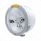 Stainless Steel Bullet Half Moon Headlight Crystal H4 Bulb & LED Turn Signal - Amber Lens